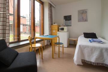 Фото номера Одноместный номер с общей ванной комнатой Гостевой дом Säynätsalo Town Hall Guestroom г. Säynätsalo 5